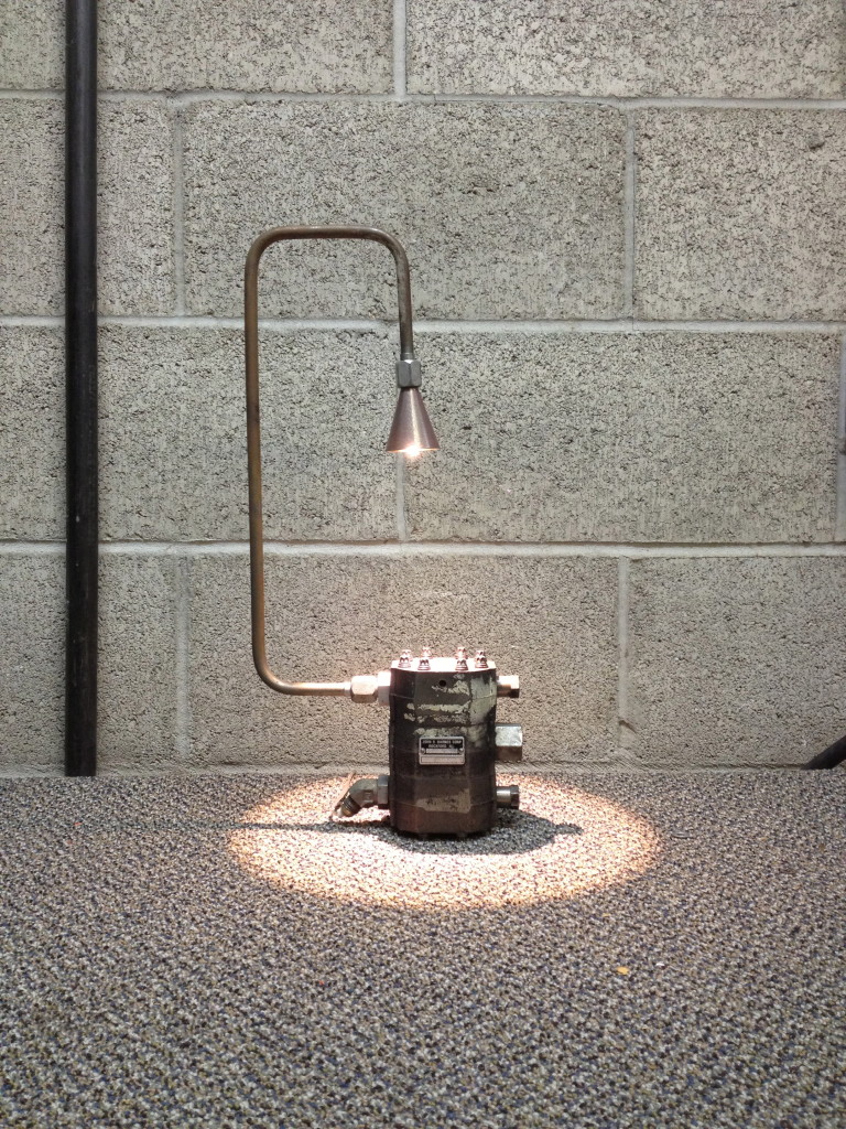 upcycled industrial lamp lighting